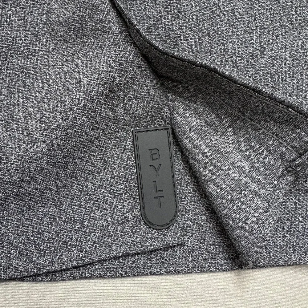 BYLT Premium Basics Vista Long Sleeve Button Down Shirt Gray Heather Mens Small